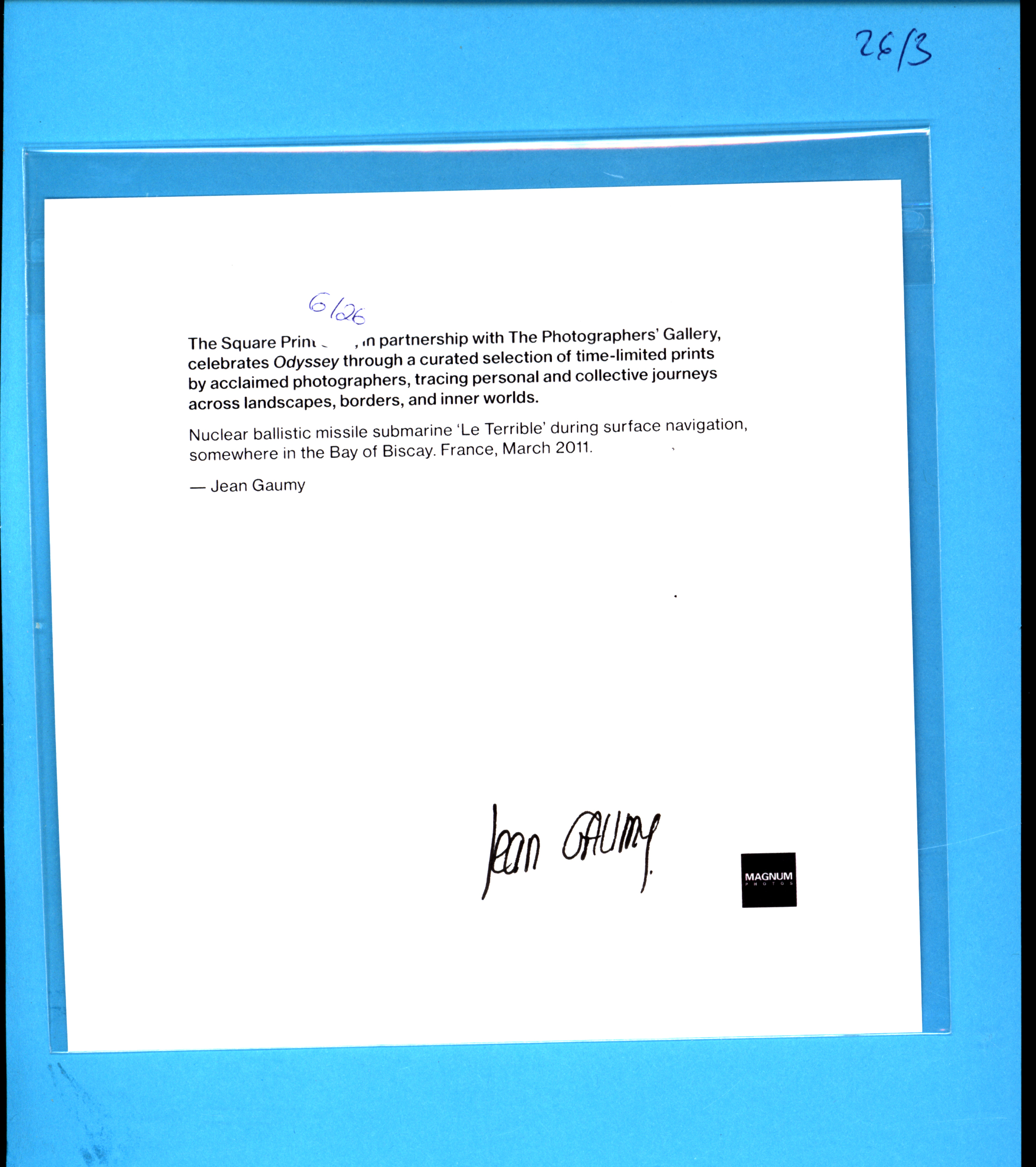 Jean Gaumy, Nuclear submarine 2011 