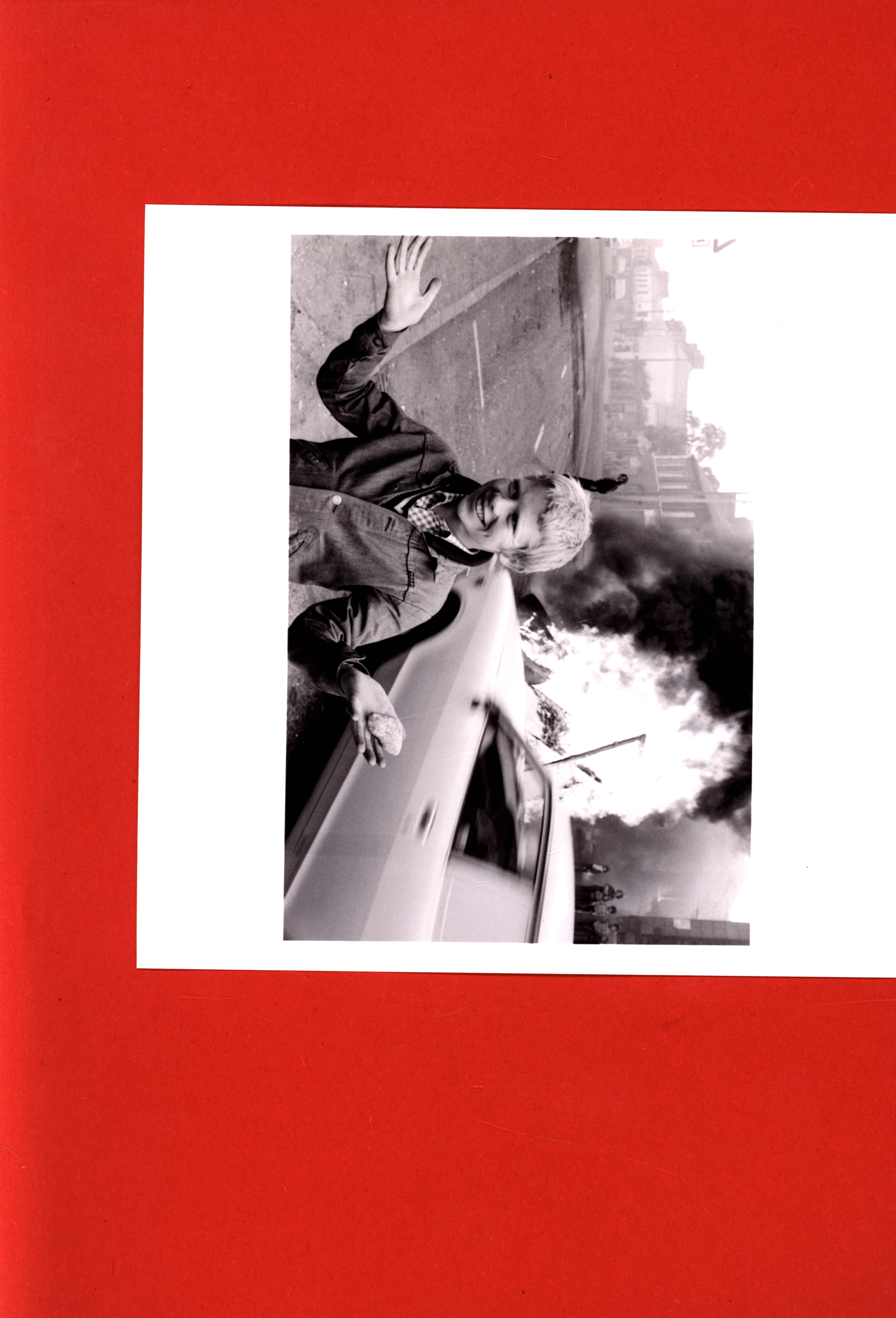 Chris Steele- Perkins , Youth with a stone 1978 